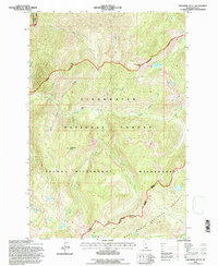 Download a high-resolution, GPS-compatible USGS topo map for Greenside Butte, ID (1997 edition)
