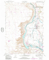 1949 Map of Hagerman, ID, 1986 Print