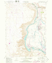 1949 Map of Hagerman, ID, 1978 Print
