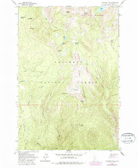 Download a high-resolution, GPS-compatible USGS topo map for Hanover Mtn, ID (1987 edition)