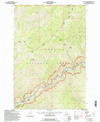 Download a high-resolution, GPS-compatible USGS topo map for Holly Creek, ID (1997 edition)