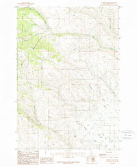 Download a high-resolution, GPS-compatible USGS topo map for Hopper Creek, ID (1987 edition)