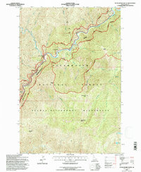 Download a high-resolution, GPS-compatible USGS topo map for Huckleberry Butte, ID (1997 edition)