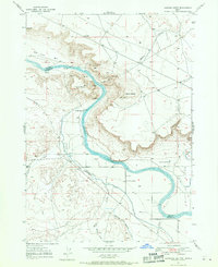 Download a high-resolution, GPS-compatible USGS topo map for Jackass Butte, ID (1971 edition)