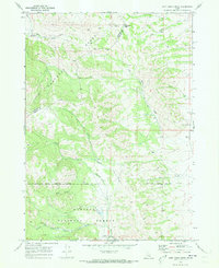 preview thumbnail of historical topo map of Caribou County, ID in 1968