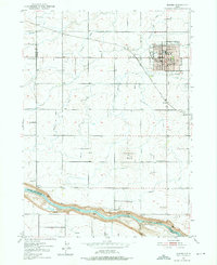 1950 Map of Jerome, ID, 1959 Print