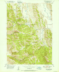 Download a high-resolution, GPS-compatible USGS topo map for Johnson Creek, ID (1952 edition)