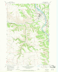 Download a high-resolution, GPS-compatible USGS topo map for Kamiah, ID (1971 edition)