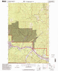 Download a high-resolution, GPS-compatible USGS topo map for Kellogg East, ID (1999 edition)