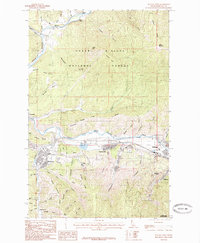Download a high-resolution, GPS-compatible USGS topo map for Kellogg West, ID (1985 edition)