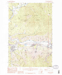 Download a high-resolution, GPS-compatible USGS topo map for Kellogg West, ID (1985 edition)