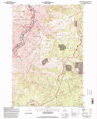 Download a high-resolution, GPS-compatible USGS topo map for Kirkwood Creek, ID (1999 edition)