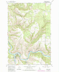 Download a high-resolution, GPS-compatible USGS topo map for Kooskia, ID (1984 edition)