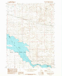 Download a high-resolution, GPS-compatible USGS topo map for Lake Walcott East, ID (1984 edition)