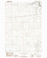 Download a high-resolution, GPS-compatible USGS topo map for Lake Walcott SE, ID (1984 edition)