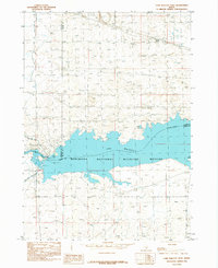 Download a high-resolution, GPS-compatible USGS topo map for Lake Walcott West, ID (1984 edition)