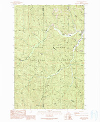 preview thumbnail of historical topo map of Shoshone County, ID in 1990