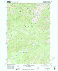 Download a high-resolution, GPS-compatible USGS topo map for Langer Peak, ID (1975 edition)
