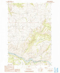 preview thumbnail of historical topo map of Nez Perce County, ID in 1990
