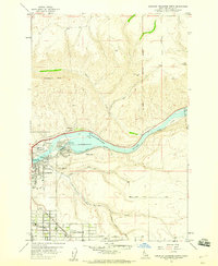 preview thumbnail of historical topo map of Nez Perce County, ID in 1958
