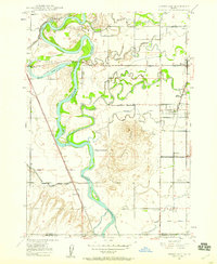 1948 Map of Lewisville, ID, 1959 Print