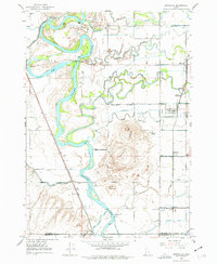 1948 Map of Lewisville, ID, 1977 Print