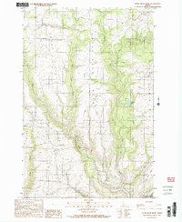 preview thumbnail of historical topo map of Latah County, ID in 1990