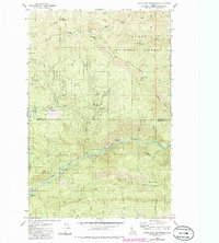 Download a high-resolution, GPS-compatible USGS topo map for Little Goat Mountains, ID (1986 edition)