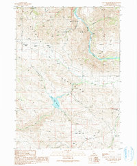 Download a high-resolution, GPS-compatible USGS topo map for Long Tom Reservoir, ID (1991 edition)