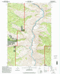 Download a high-resolution, GPS-compatible USGS topo map for Lucile, ID (1999 edition)