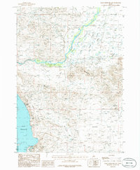 Download a high-resolution, GPS-compatible USGS topo map for Magic Reservoir East, ID (1986 edition)