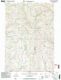 Download a high-resolution, GPS-compatible USGS topo map for Mahogany Butte, ID (2006 edition)