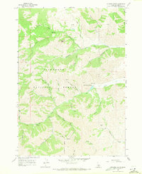 Download a high-resolution, GPS-compatible USGS topo map for Mahoney Butte, ID (1971 edition)