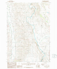 Download a high-resolution, GPS-compatible USGS topo map for Mann Creek SE, ID (1987 edition)