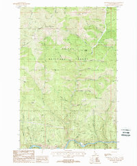 preview thumbnail of historical topo map of Shoshone County, ID in 1988