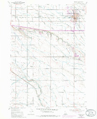 1953 Map of Meridian, ID, 1985 Print