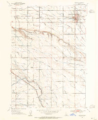 1953 Map of Meridian, ID, 1955 Print