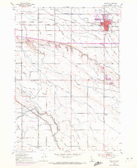 1953 Map of Meridian, ID, 1972 Print