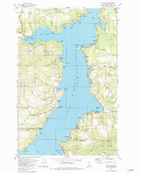 Download a high-resolution, GPS-compatible USGS topo map for Mica Bay, ID (1982 edition)