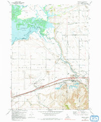 Download a high-resolution, GPS-compatible USGS topo map for Michaud, ID (1991 edition)