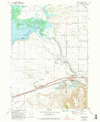 Download a high-resolution, GPS-compatible USGS topo map for Michaud, ID (1992 edition)