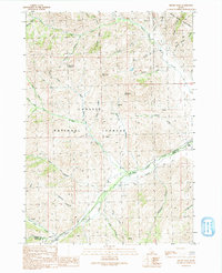 preview thumbnail of historical topo map of Custer County, ID in 1991