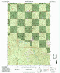 Download a high-resolution, GPS-compatible USGS topo map for Montana Peak, ID (1997 edition)