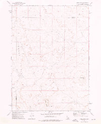 Download a high-resolution, GPS-compatible USGS topo map for Mosby Butte, ID (1976 edition)