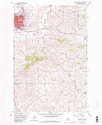 Download a high-resolution, GPS-compatible USGS topo map for Moscow East, ID (1982 edition)