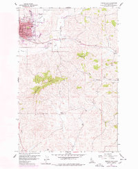 preview thumbnail of historical topo map of Latah County, ID in 1960