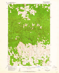 Download a high-resolution, GPS-compatible USGS topo map for Moscow Mtn, ID (1961 edition)
