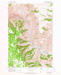 Download a high-resolution, GPS-compatible USGS topo map for Moughmer Point, ID (1965 edition)