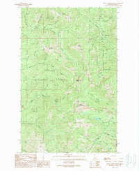 preview thumbnail of historical topo map of Bonner County, ID in 1989