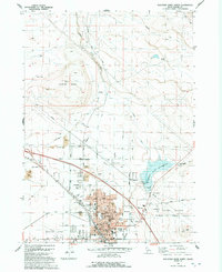 preview thumbnail of historical topo map of Elmore County, ID in 1992